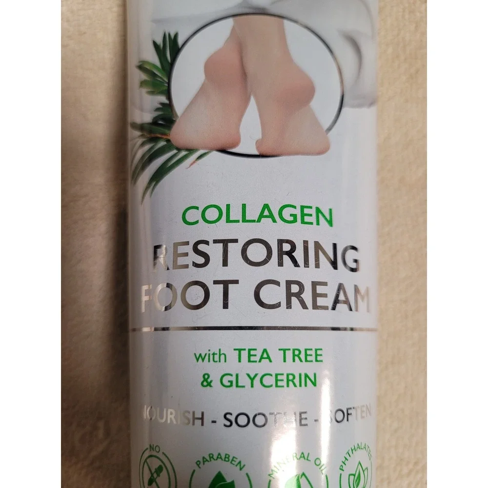 SpaScriptions Collagen‎ Restoring Foot Cream Tea Tree Glycerin 8 fl oz  NEW
